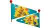 Bike Fashion Sicherheitswimpel  L blau, gelb, bunt
