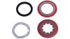 Truvativ Lagerabdeckung  L rot, silber
