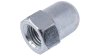 Fix-Nippel Hutmutter  M9 silber
