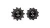 Schaltwerke, Ersatz Schaltrollen-Set  17 mm schwarz, gold