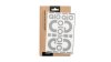 QIO Reflective Sticker  Unisize grau