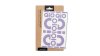 QIO Reflective Sticker  Unisize violett