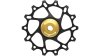 Sunrace Schaltrolle  17 mm schwarz, gold
