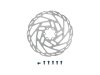 Tektro Rotor Tektro TR-54 180 2.3mm 6-Bolt Stnl Stl Coate