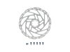 Tektro Rotor Tektro TR-54 203 2.3mm 6-Bolt Stnl Stl Coate