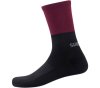 SHIMANO ORIGINAL WOOL TALL SOCKS BLACK/MAROON (M-L ( 41-44))