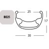Exal FELGE BE 25, 27,5  36L SCHW 25-584 VL:6,5MM EINFACHOESEN