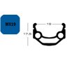 Exal Felge MX19 19-559 28  36 Loch Schwarz Einfach Ösung