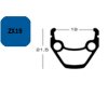 Exal FELGE ZX 19, 28  36L SILB 19-622 VL:6,5MM EINFACHOESEN