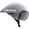 LAZER LAZER Helm Volante KinetiCore Triathlon/Zeitfahren Matte White Silver (S) 52-56