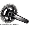 SHIMANO Kurbelgarnitur XTR FC-M9020 11-fach 165 mm ohne Kettenblatt