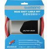 SHIMANO Schaltzug-Set Road polymerbeschichtet Rot