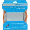 SHIMANO Schaltzug-Set Road polymerbeschichtet Orange